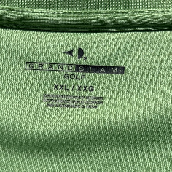 GRAND SLAM Men’s Golf Polo Shirt - Green - Size XXL - Picture 3 of 8